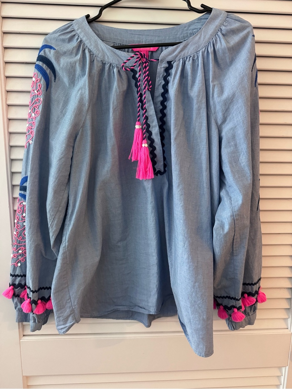 EUC embroidered pineapple tunic - Picture 2 of 4